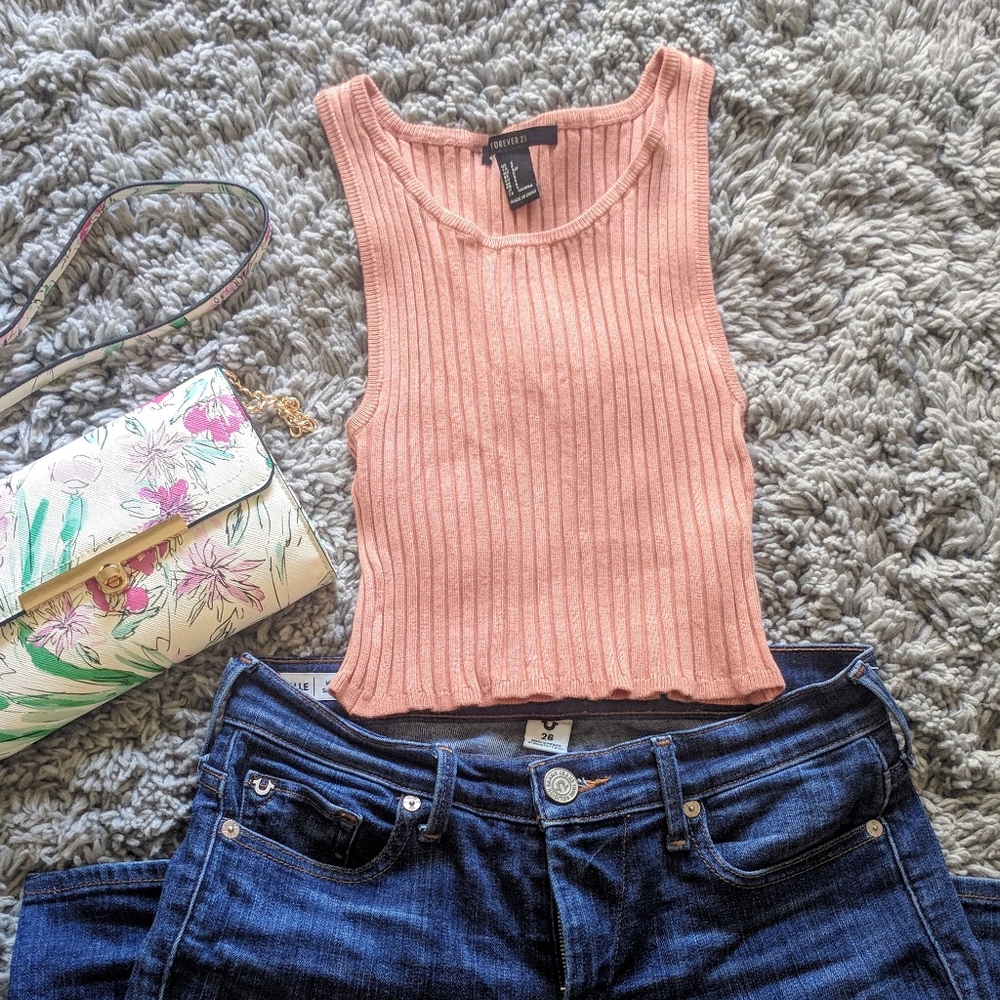 Forever 21 Pink Sweater Vest